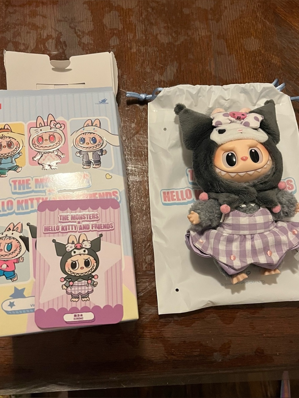 POP Mart Hello Kitty Sanrio Kuromi Plush Doll Pendant